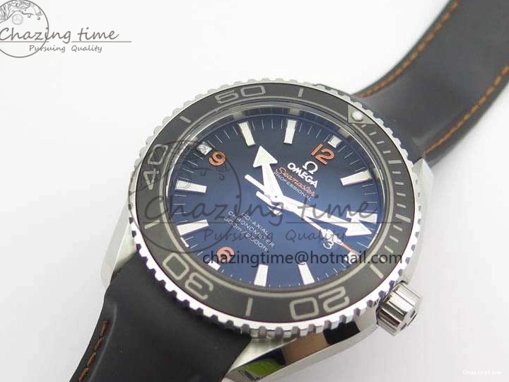 0127 GoodFit Planet Ocean Pro 45mm OMF 1:1 Best Edition Orange Marker On Rubber Strap A8500 (Black Balance Wheel) 8139